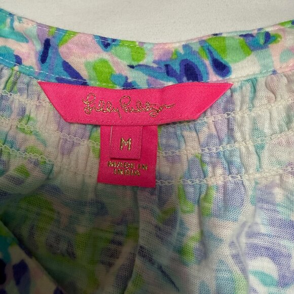 Lilly Pulitzer Essie Tank Top “Shell Of A Party” Medium EUC - Picture 4 of 9